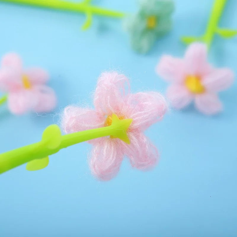Knitted Flower Pen - Tinyminymo