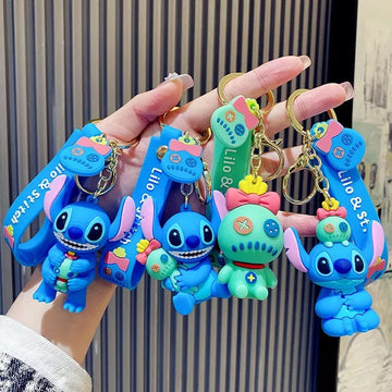 Cute 3D Lilo and Stitch Keychain Online