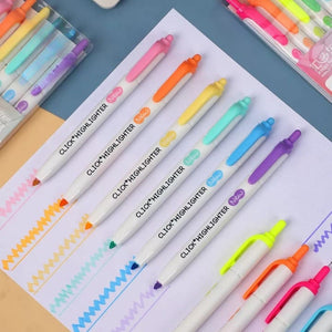Pastel Click Highlighters - Set of 6 - Tinyminymo