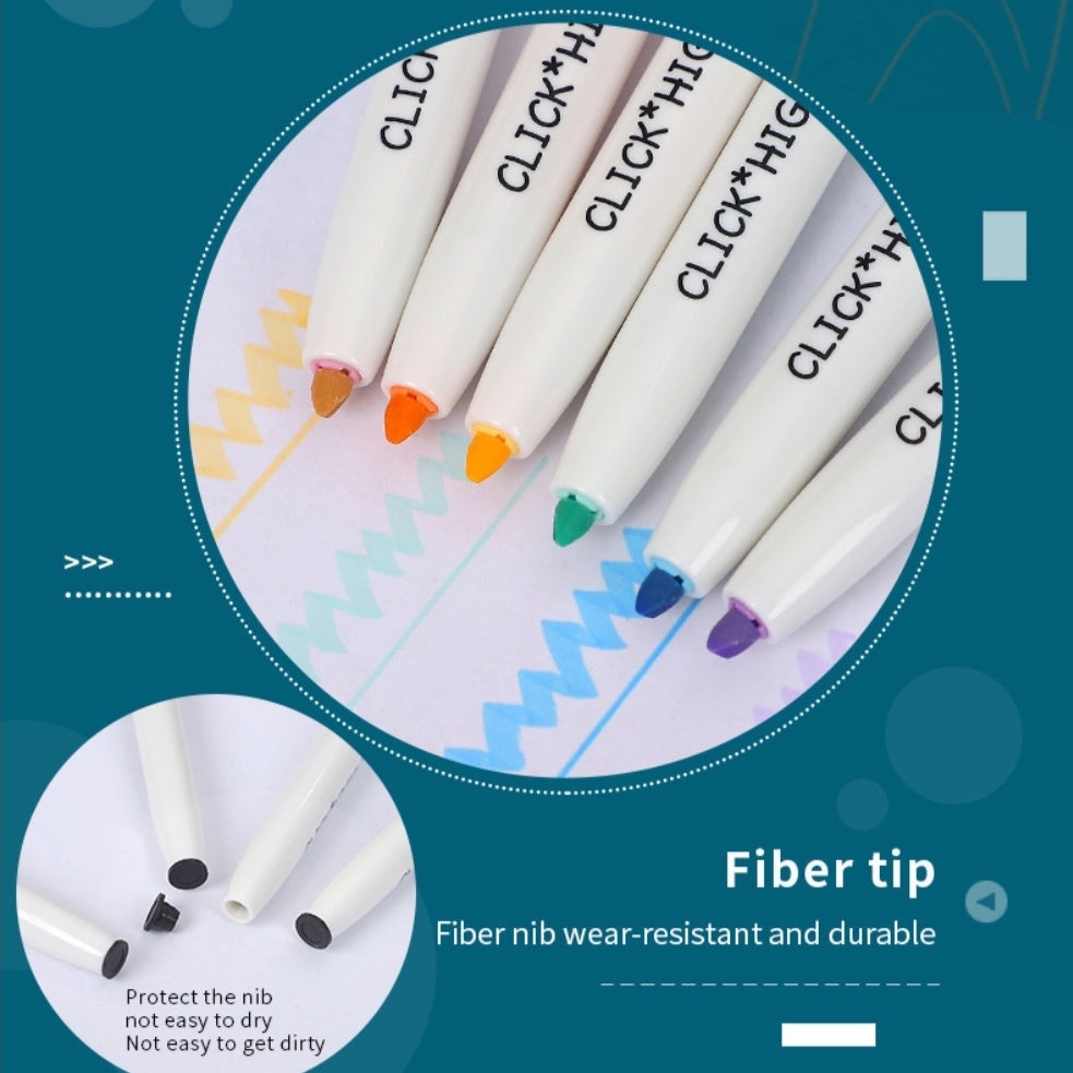 Pastel Click Highlighters - Set of 6 - Tinyminymo