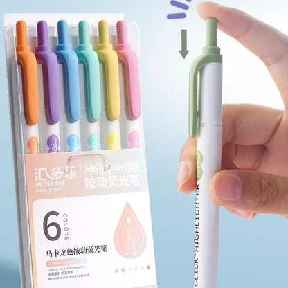 Pastel Click Highlighters - Set of 6 - Tinyminymo