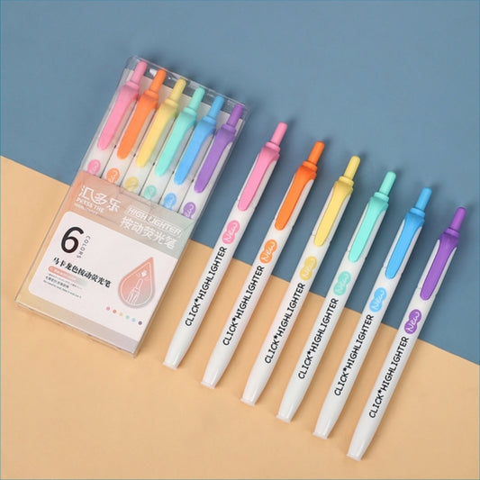 Pastel Click Highlighters - Set of 6 - Tinyminymo