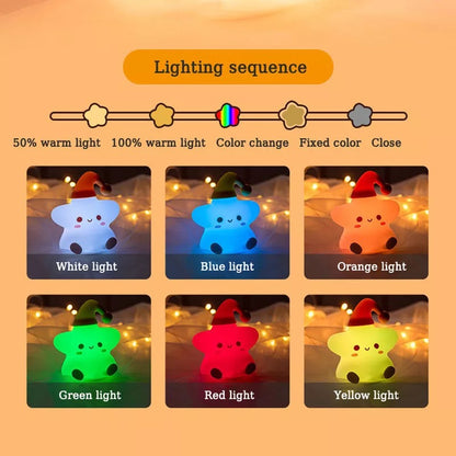 Little Star Silicone Night Light - Tinyminymo