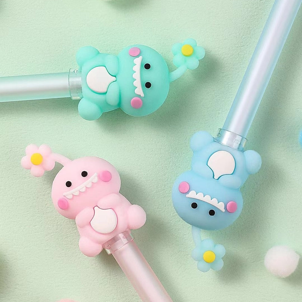 Lucky Flower Dino Gel Pen - Tinyminymo