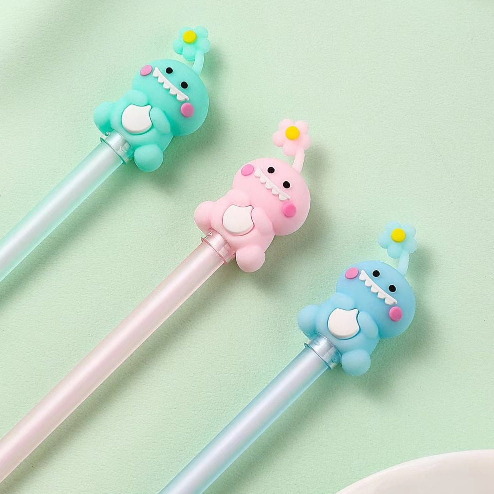 Lucky Flower Dino Gel Pen - Tinyminymo