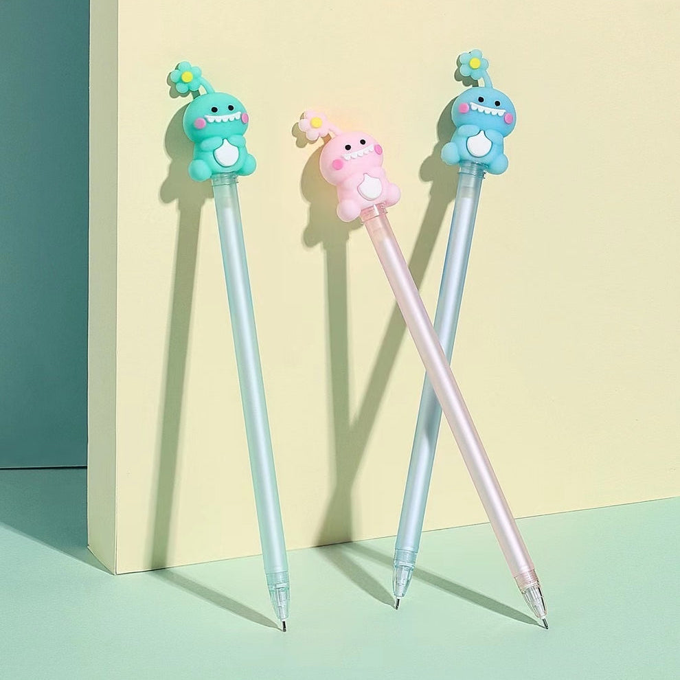 Lucky Flower Dino Gel Pen - Tinyminymo