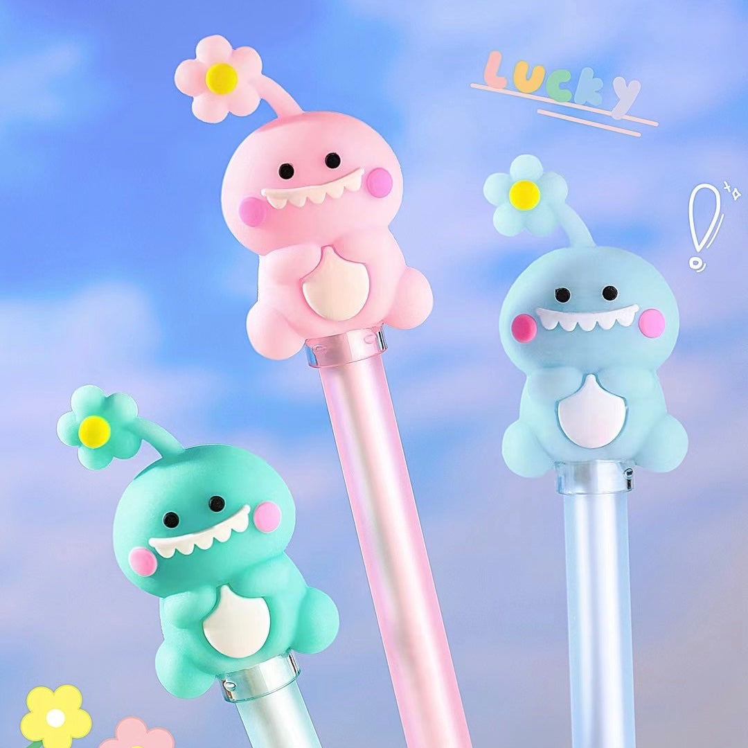 Lucky Flower Dino Gel Pen - Tinyminymo