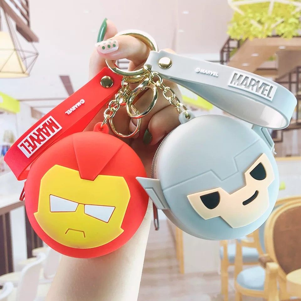 Marvel Zipper Pouch with Keychain - Tinyminymo