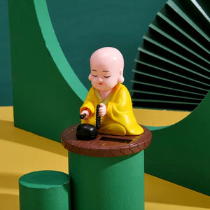 Meditating Monk Solar Power Bobblehead - Tinyminymo