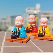 Meditating Monk Solar Power Bobblehead - Tinyminymo