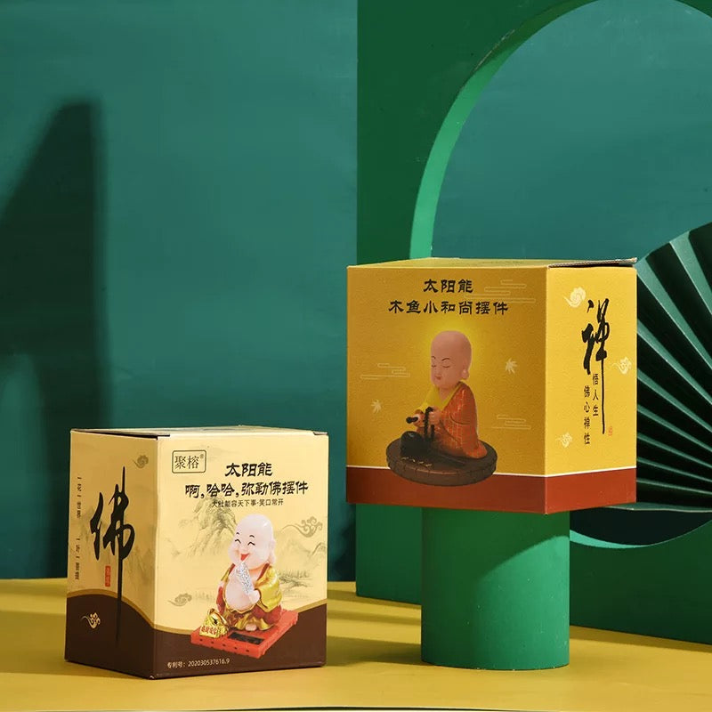 Meditating Monk Solar Power Bobblehead - Tinyminymo