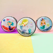 Load image into Gallery viewer, Mermaid Glitter Pocket Mirror - Tinyminymo
