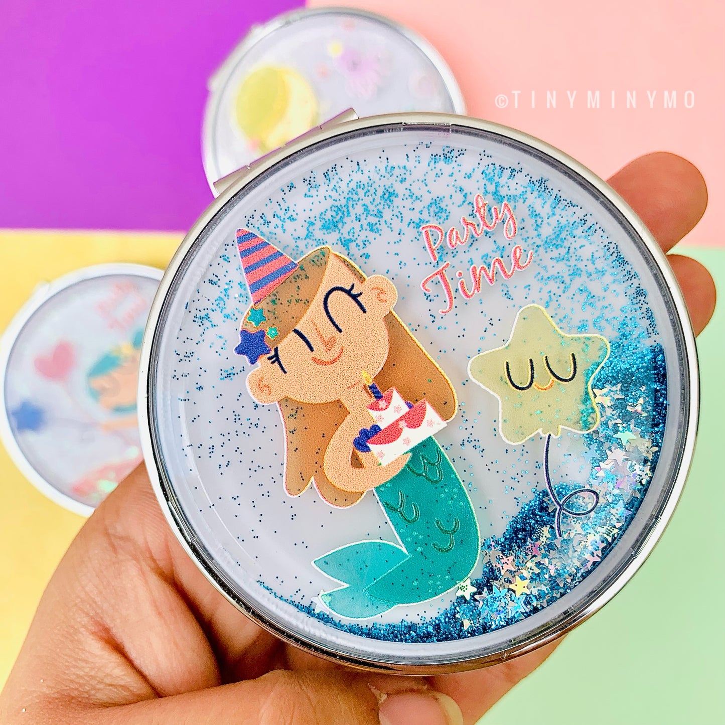 Mermaid Glitter Pocket Mirror - Tinyminymo