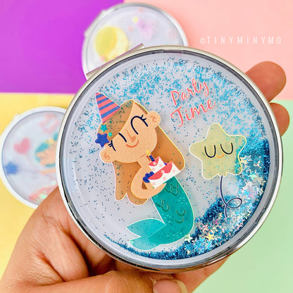 Mermaid Glitter Pocket Mirror - Tinyminymo
