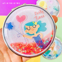 Load image into Gallery viewer, Mermaid Glitter Pocket Mirror - Tinyminymo
