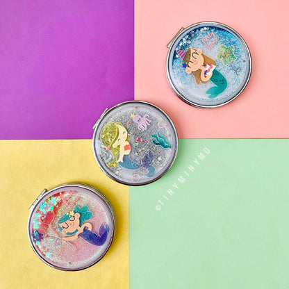 Mermaid Glitter Pocket Mirror - Tinyminymo