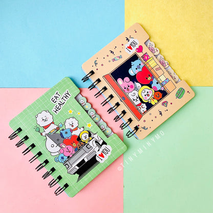 Mini BT21 Spiral Diary - Tinyminymo