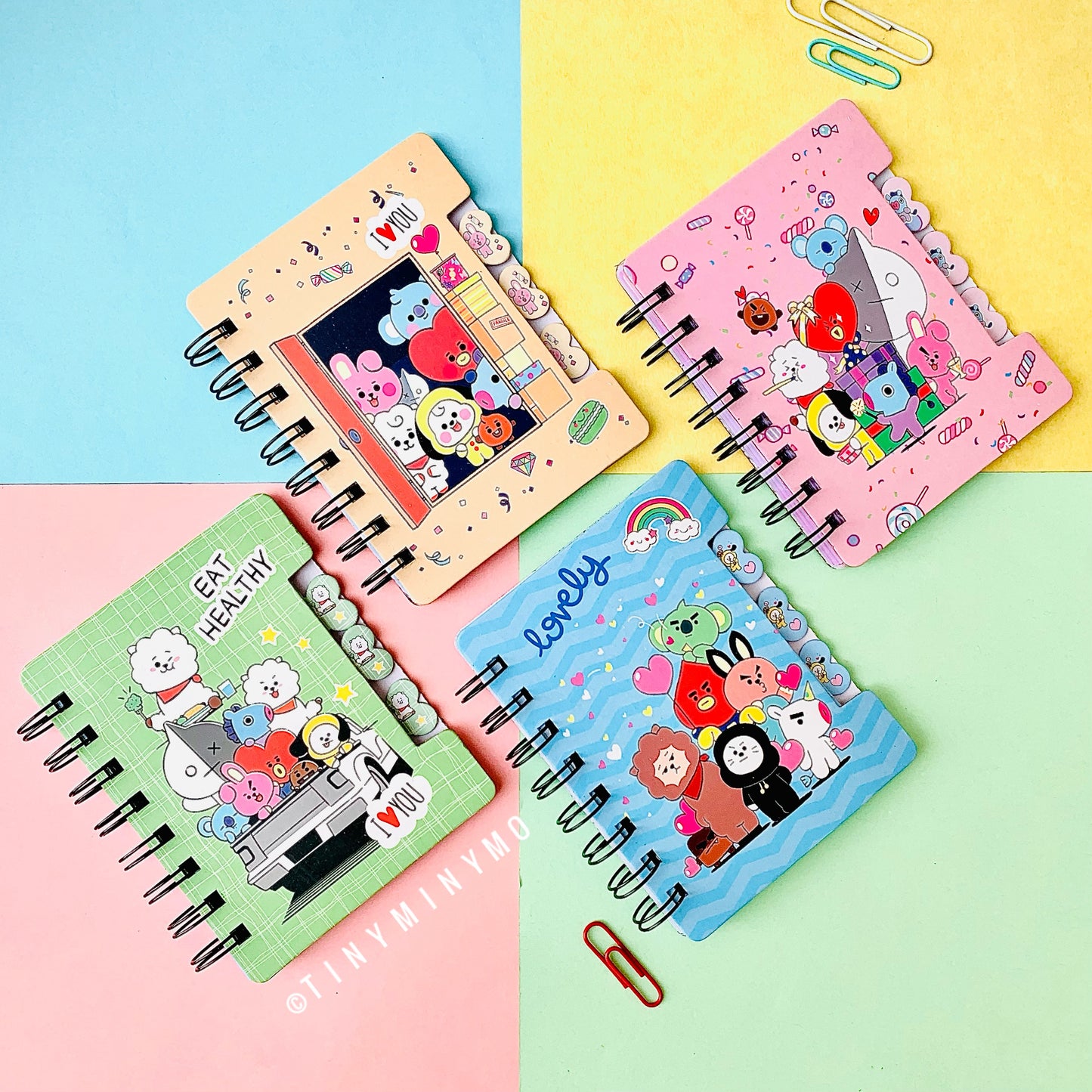 Mini BT21 Spiral Diary - Tinyminymo