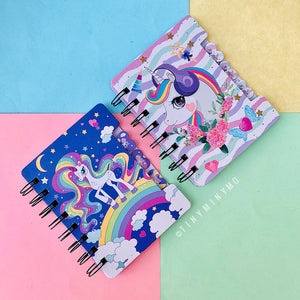 Mini Unicorn Spiral Diary - Tinyminymo