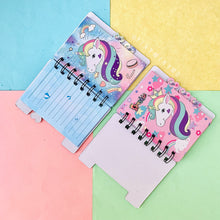 Load image into Gallery viewer, Mini Unicorn Spiral Diary - Tinyminymo
