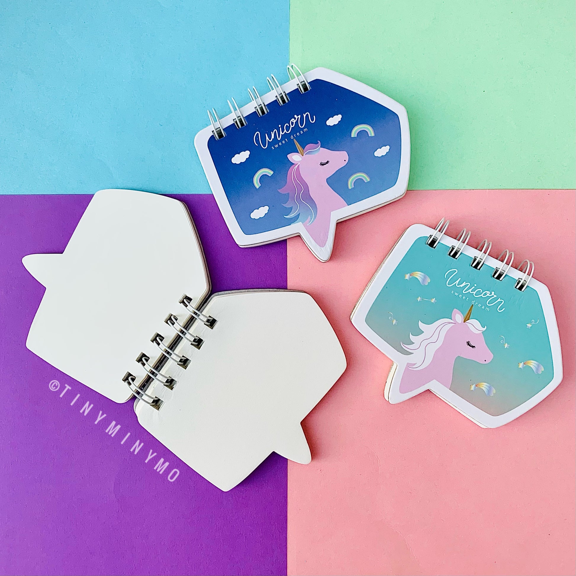 Mini Unicorn Spiral Notepad - Tinyminymo