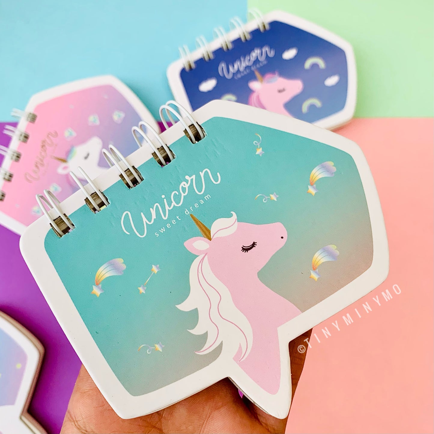 Mini Unicorn Spiral Notepad - Tinyminymo