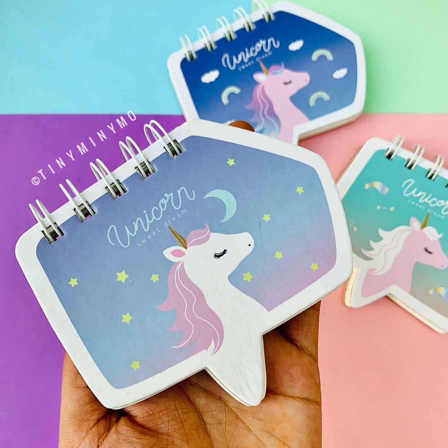 Mini Unicorn Spiral Notepad - Tinyminymo