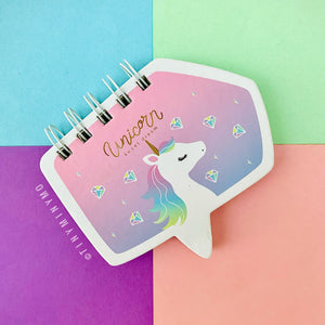 Mini Unicorn Spiral Notepad - Tinyminymo