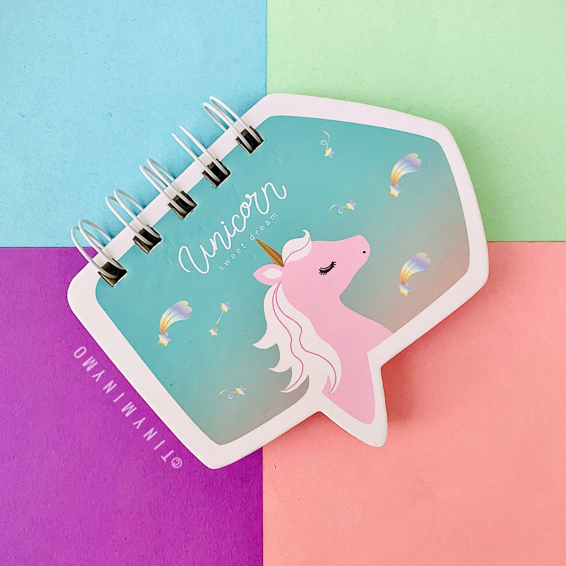 Mini Unicorn Spiral Notepad - Tinyminymo
