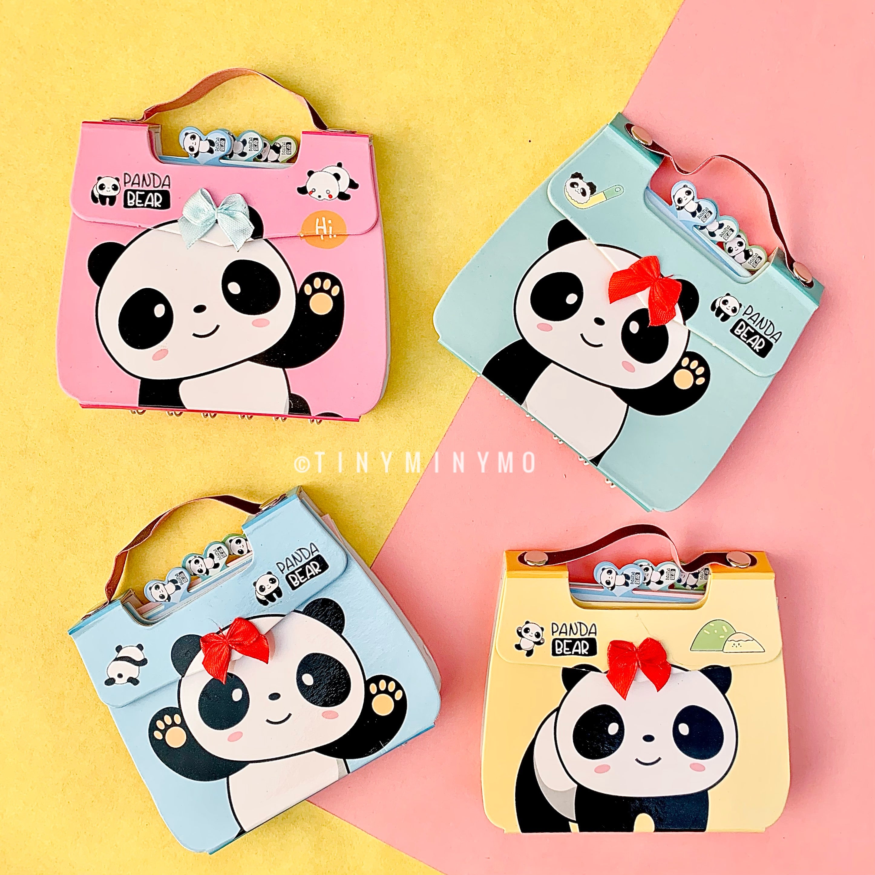 Mini Handbag Diary  - Panda - Tinyminymo