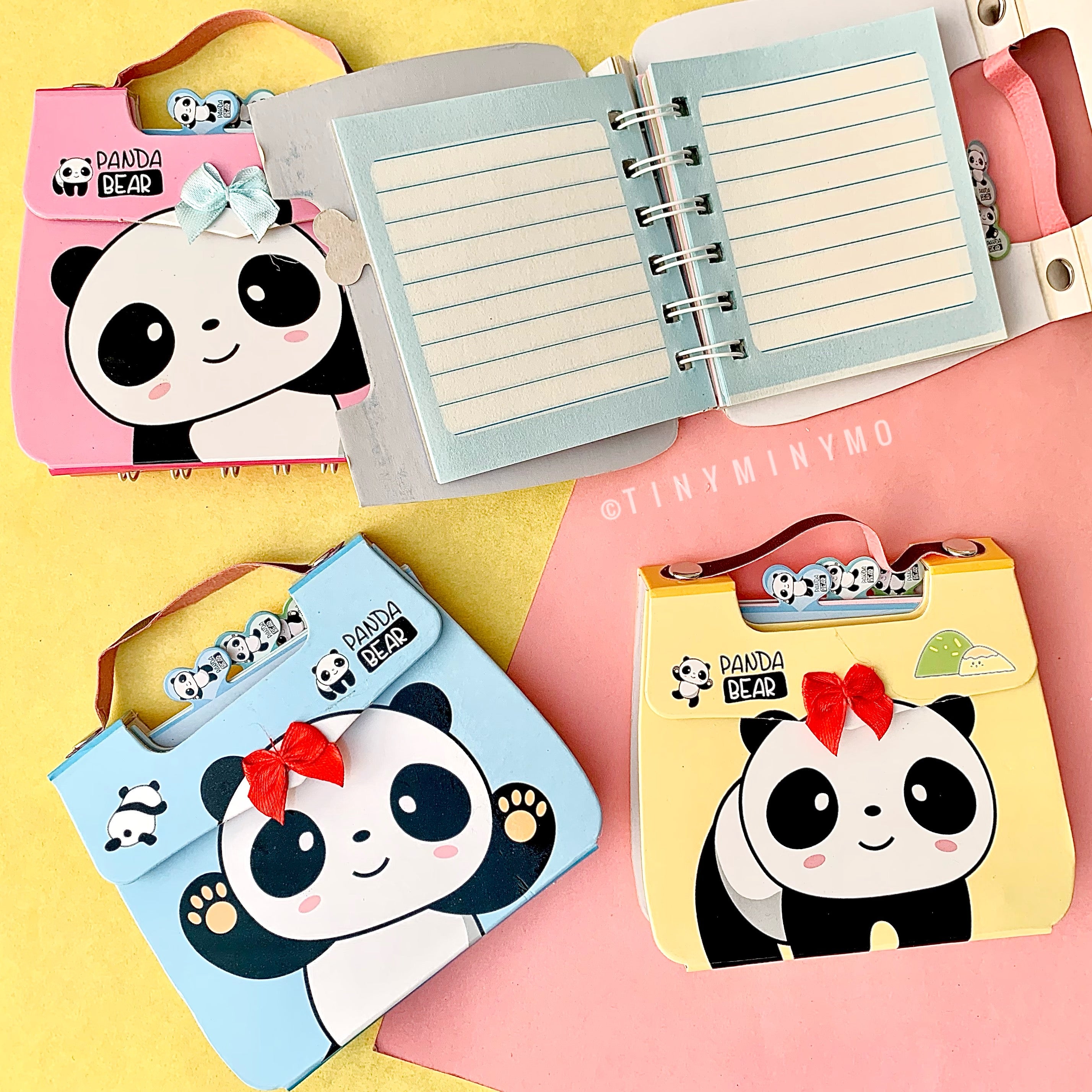 Mini Handbag Diary  - Panda - Tinyminymo