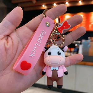 Mr and Mrs Cow 3D Keychain - Tinyminymo
