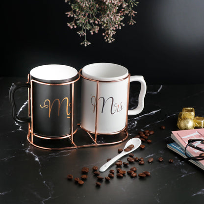 Mr and Mrs Mug Set with Stand - Tinyminymo