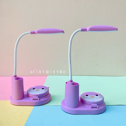 Multifunction Mini Mirror Table Lamp - Hello Kitty