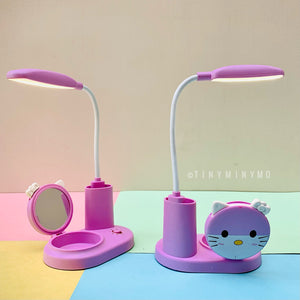 Multifunction Mini Mirror Table Lamp - Hello Kitty 