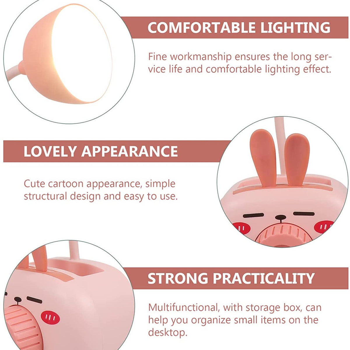 Multifunctional Mini Table Lamp - Rabbit