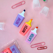 Now Notes Later Highlighters - Set of 3 - Tinyminymo