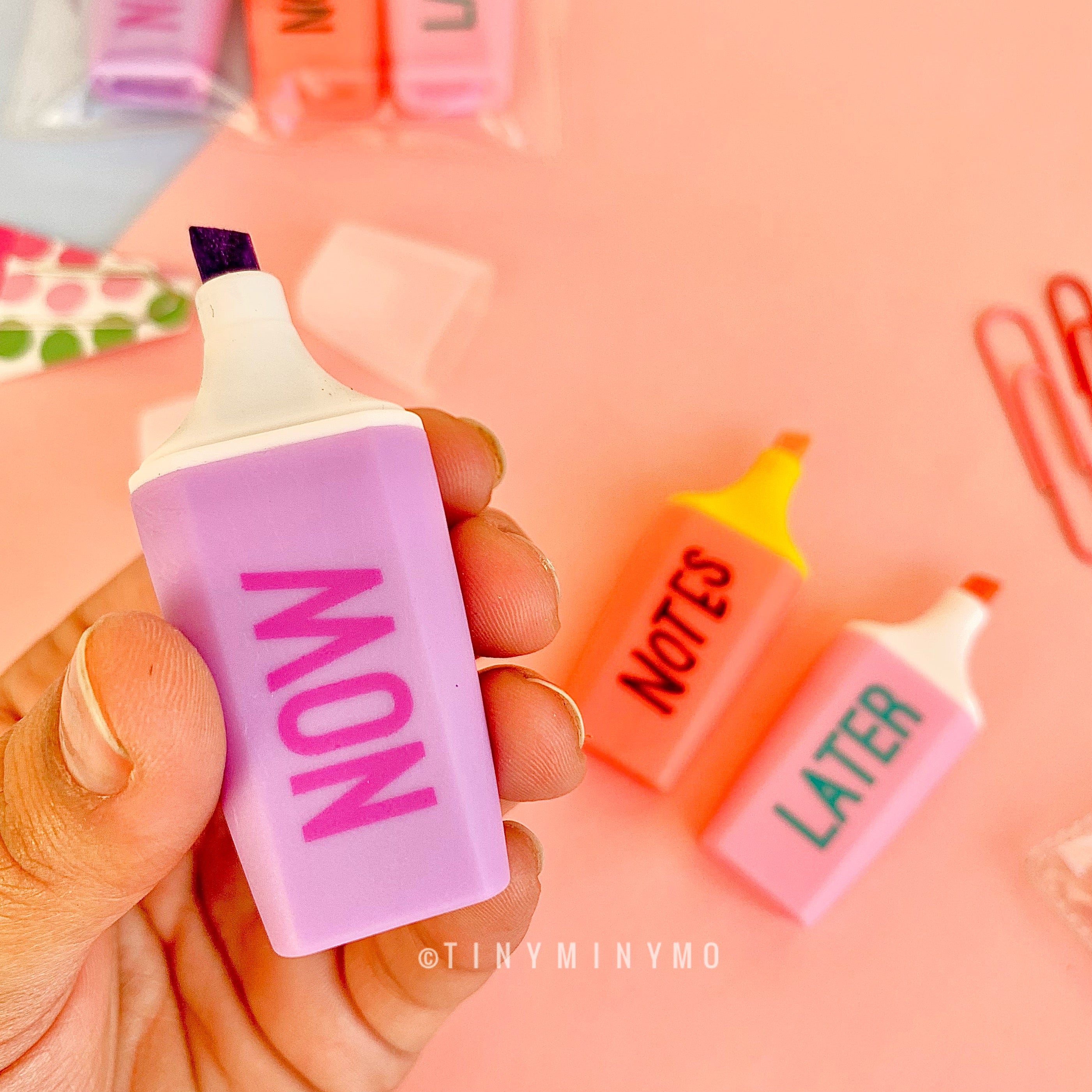 Now Notes Later Highlighters - Set of 3 - Tinyminymo