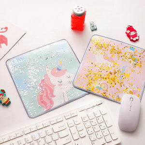 Glitter Gel Mouse Pads.