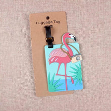 Load image into Gallery viewer, Flamingo Luggage Tag - TinyMinyMo
