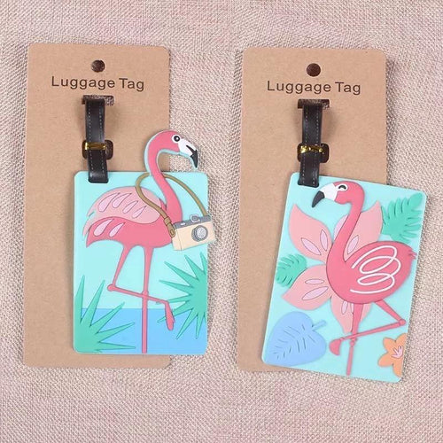 Flamingo Luggage Tag - TinyMinyMo