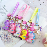 Rainbow Unicorn Keychain
