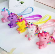 Rainbow Unicorn Keychain - TinyMinyMo