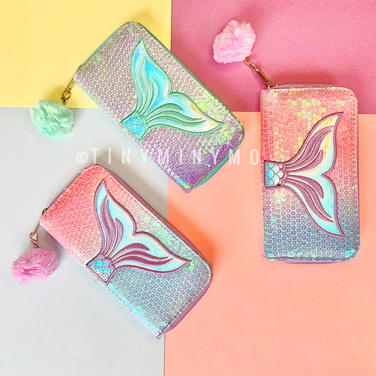 Holographic Mermaid Wallet
