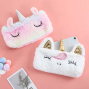 Plush Unicorn Pencil Pouch