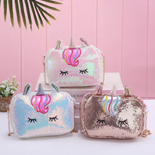 Load image into Gallery viewer, Unicorn Sequin Sling Bag - Tinyminymo
