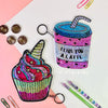 Holographic Ice-Cream And Shake Coin Pouch