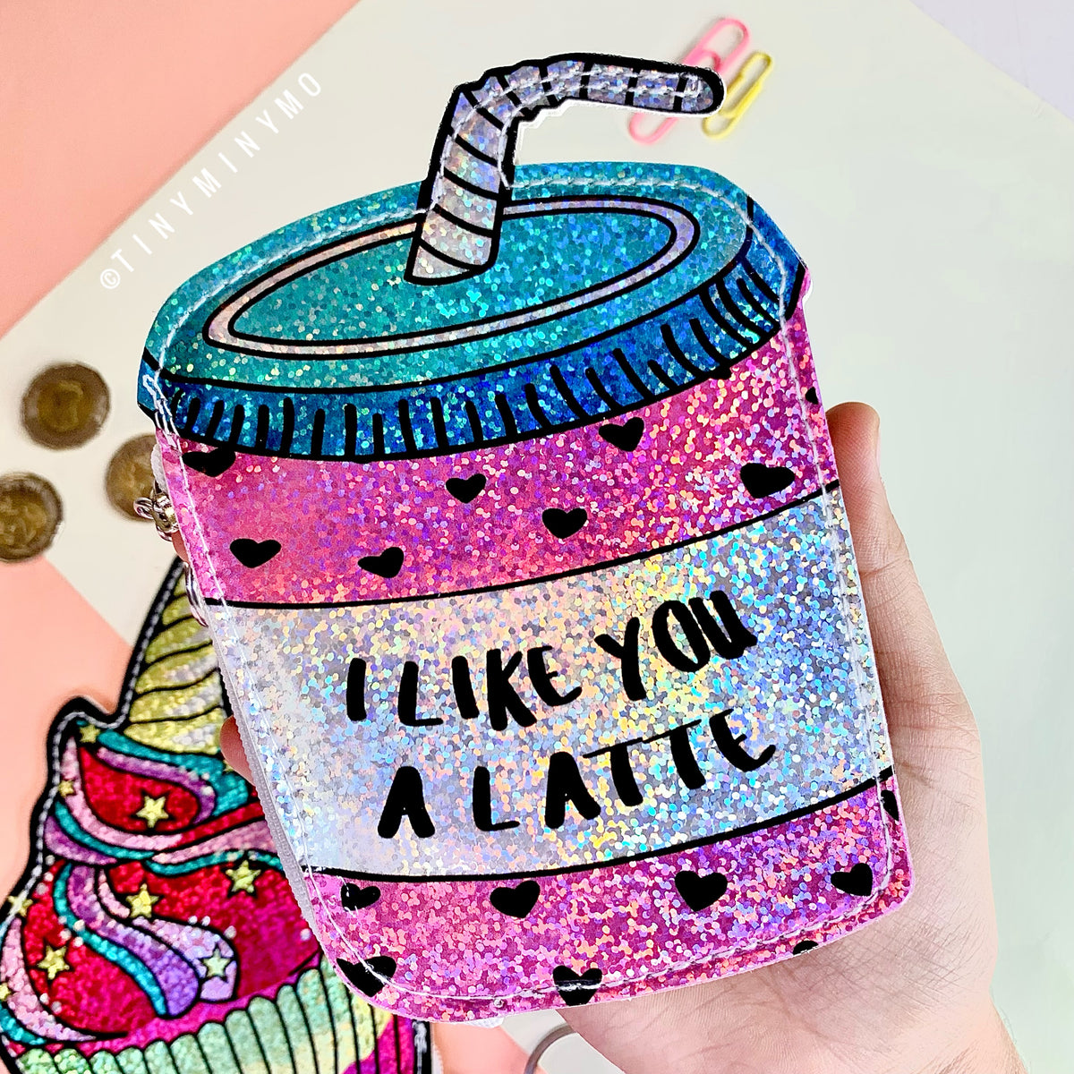 Holographic coin pouch/Shake