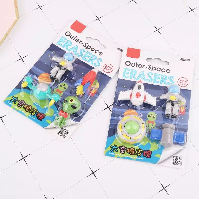 Outer Space Eraser Set - Set of 4 - Tinyminymo