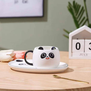 Panda Mug and Saucer with Spoon Set - Tinyminymo